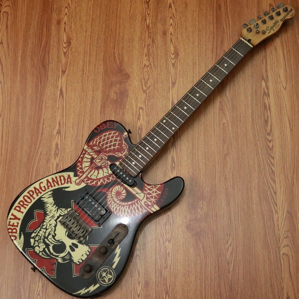 GITAR BEKAS SQUIER TELECASTER STANDARD SERIES OBEY PROPGANDA ORIGINAL