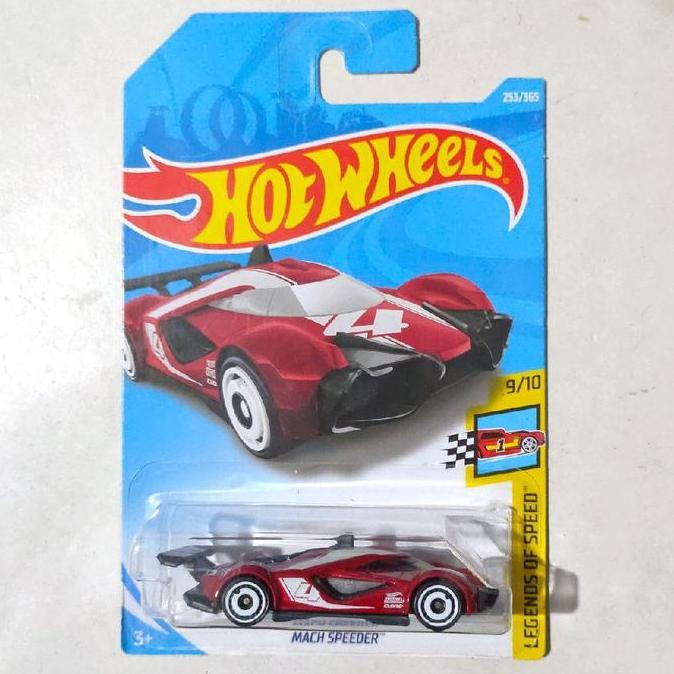 HOT WHEELS MACH SPEEDER MERAH 2018 LEGENDS OF SPEED RARE FTS99