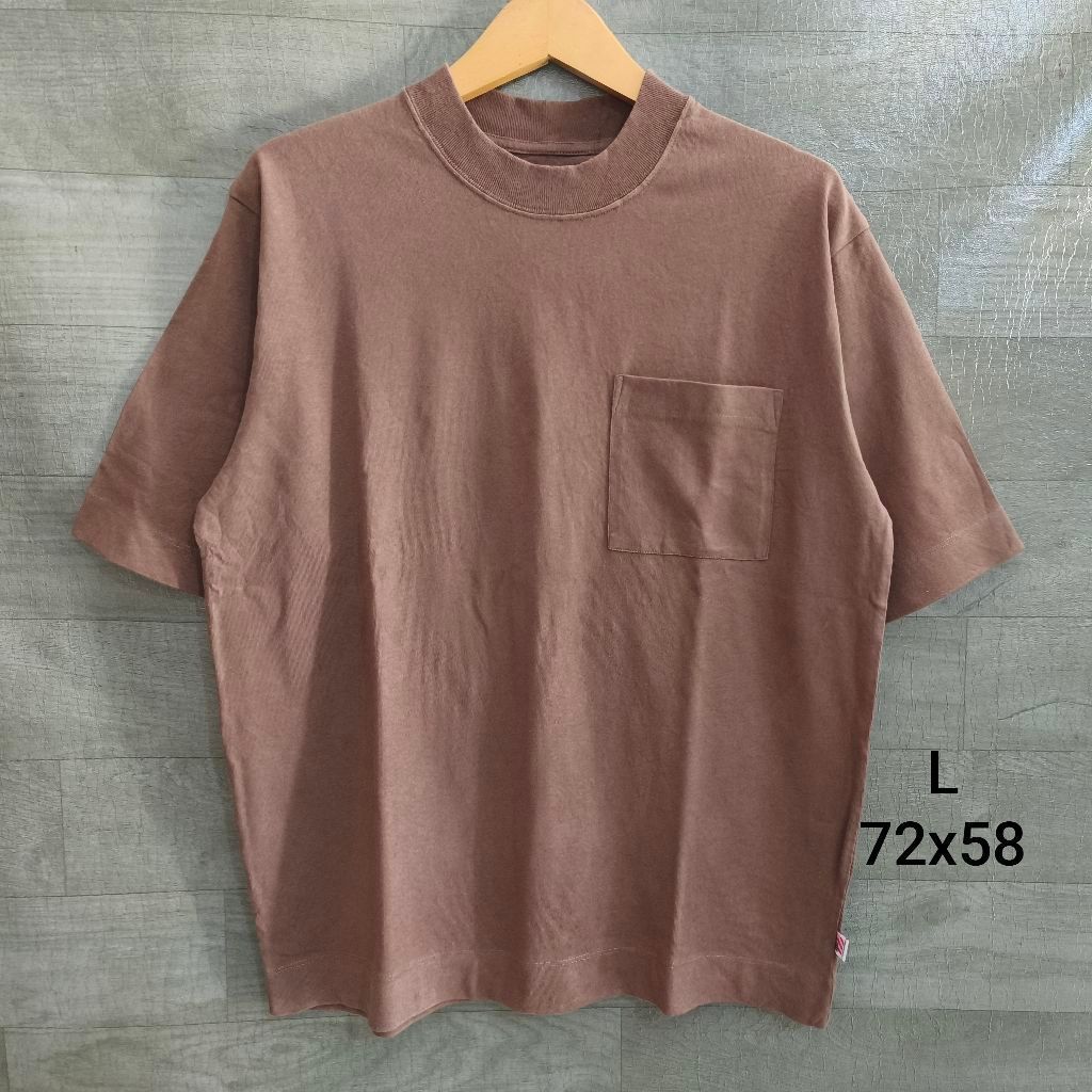 Kaos T-Shirt COEN Tokyo Jpn Poket Coklat