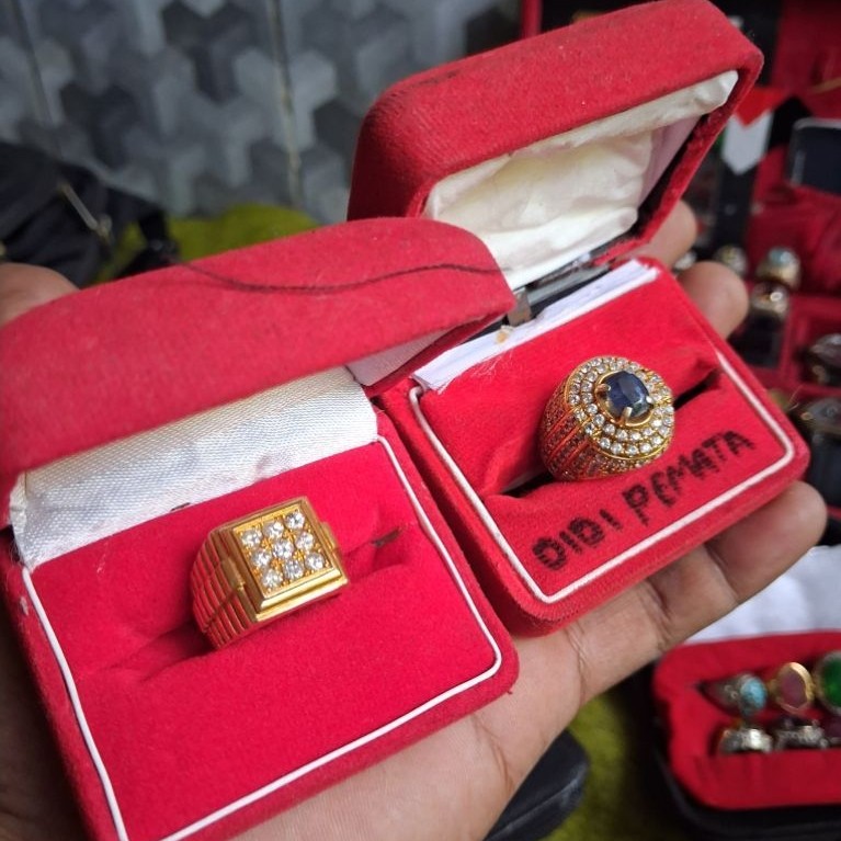 cincin pria perak berlian banjar