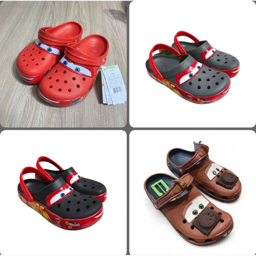 Sandal Crocs anak Cars McQueen 95 Edition