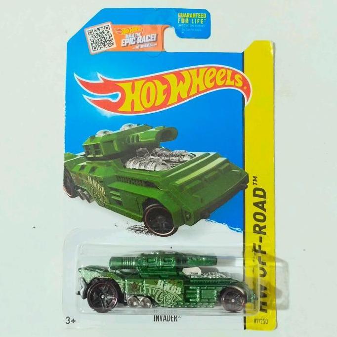HOTWHEELS HOT WHEELS INVADER HIJAU 2015 HW OFF ROAD RARE FTS99