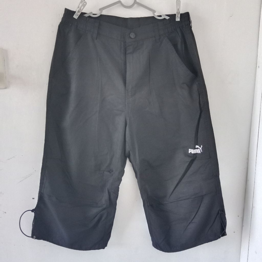 Celana 3/4 Puma Original Black Cropped Pants Size M Second Original