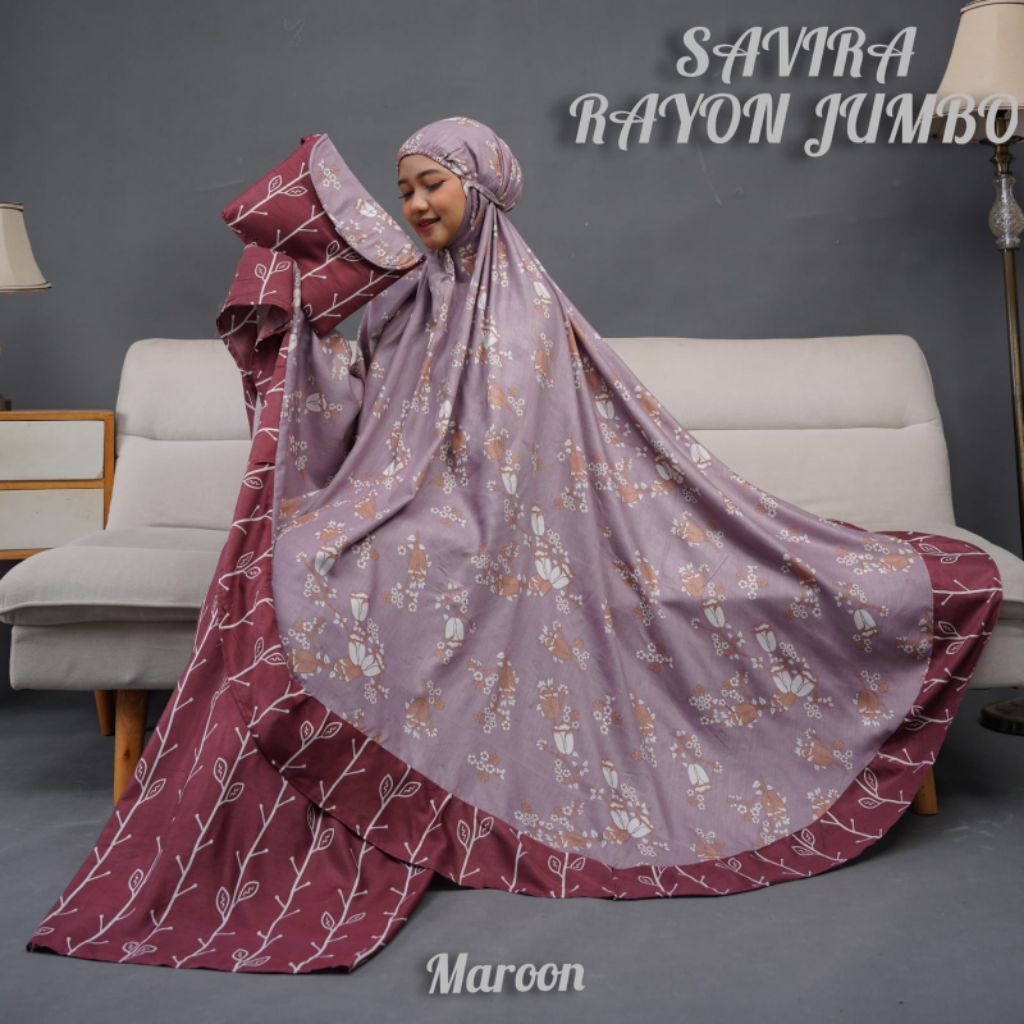 SAVIRA_MUKENA DEWASA RAYON ADEM LEMBUT MOTIF TERBARU