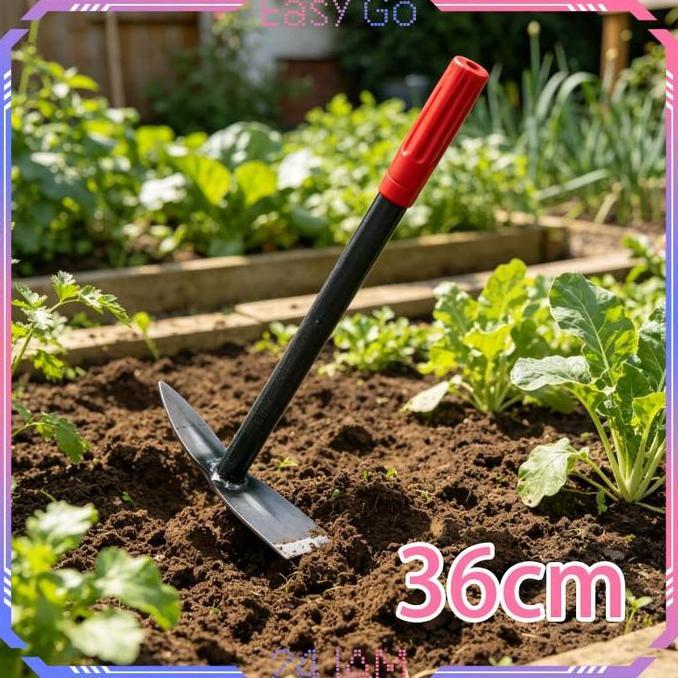 Cangkul Kebun Baja Karbon 36cm Cangkul Baja Kecil Berkebun Cangkul Taman Kebun