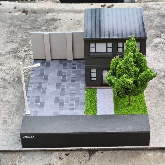diorama rumah skala 64