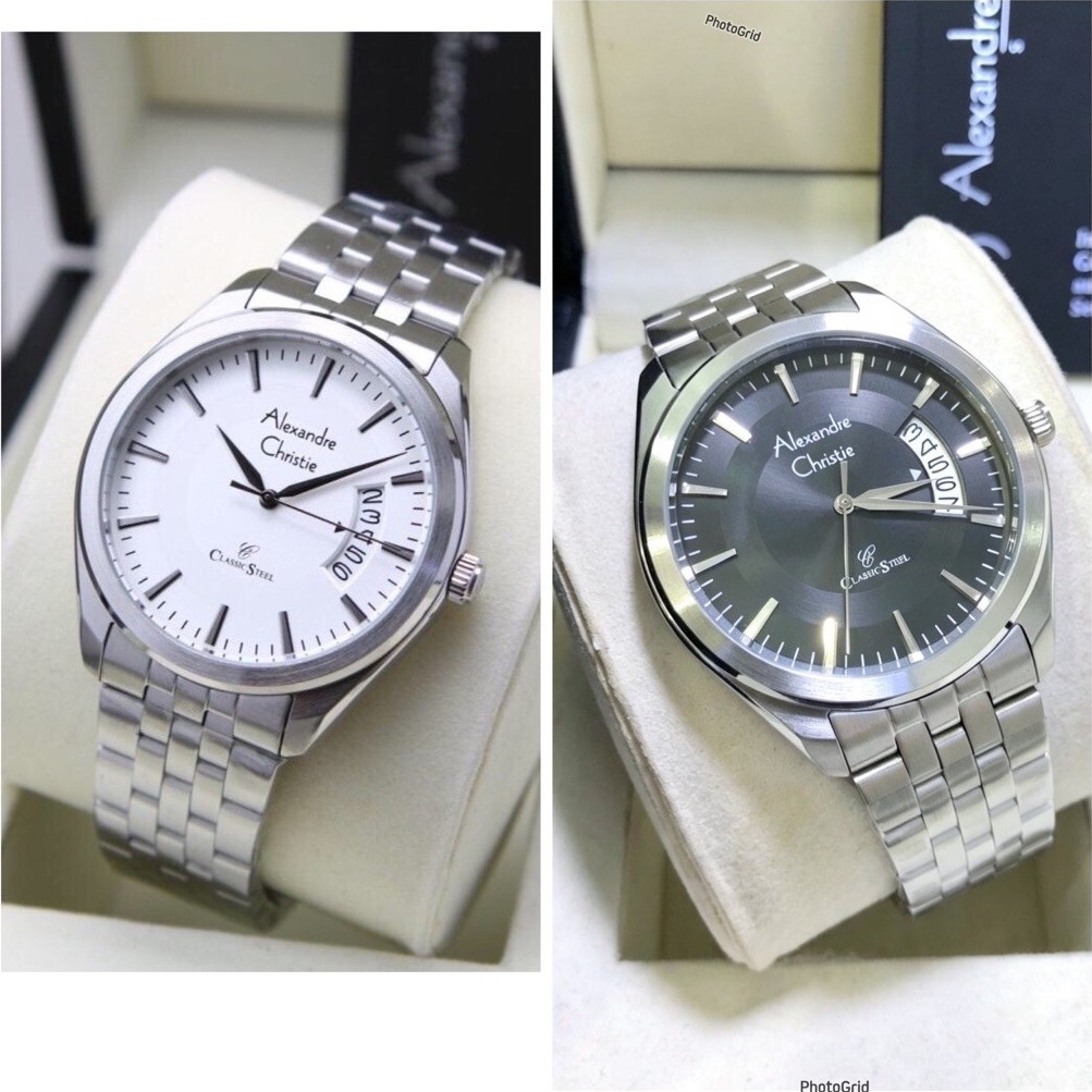 AC 8674MD JAM TANGAN PRIA ALEXANDRE CHRISTIE 8674MD / AC 8674 CLASSIC STEEL [ORIGINAL]