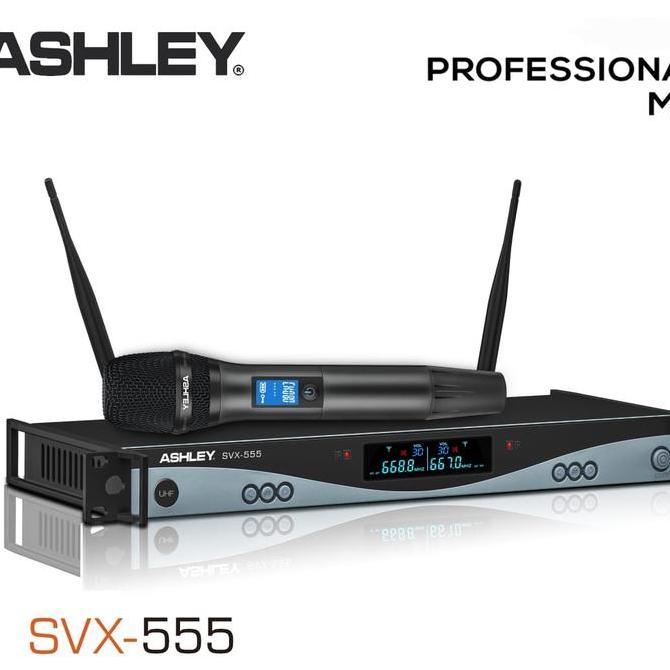 Singsong- New Mic Wireless Ashley Svx 555 Bahan Full Besi Garansi Resmi 1 Tahun Mik Microphone