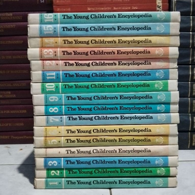 Britannica SATU SET THE YOUNG CHILDREN'S ENCYCLOPEDIA ORIGINAL Buku Edukasi Anak Lengkap 16 Volume