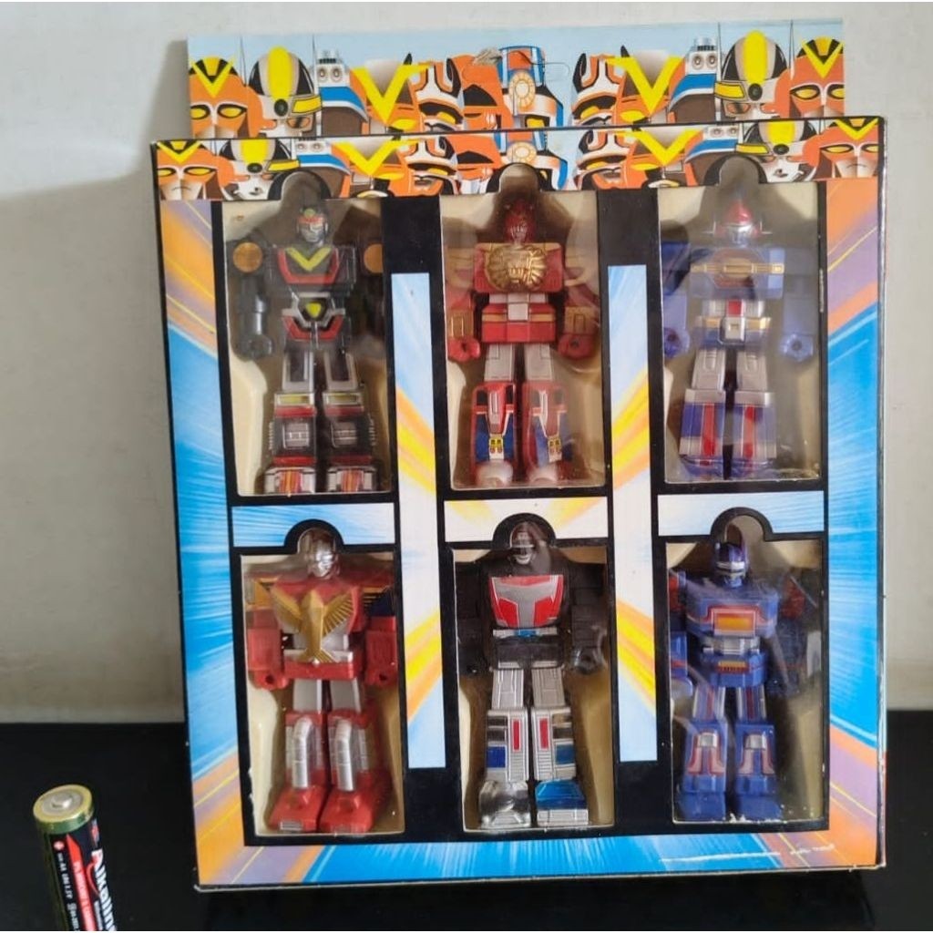 Sentai Robo Collection Vintage Mini Chogokin kawe/ Miniatur Robot Super Sentai Jadul Liveman Jetman 