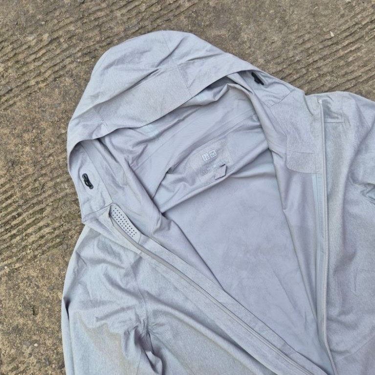 uniqlo block tech grey