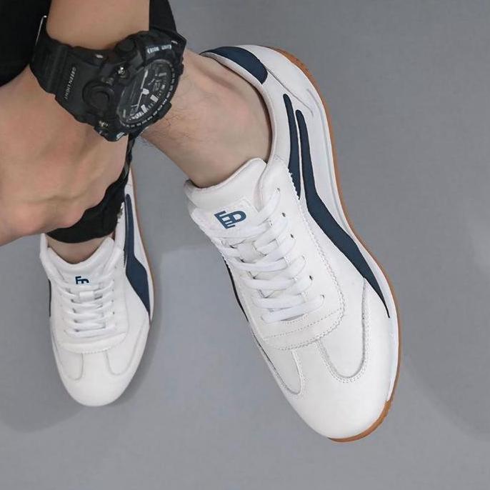 Running- Fed Sepatu Pria Fukuoka Sneakers Sporty Training Kasual Lari Fila Jogging Olahraga Cowo Cew