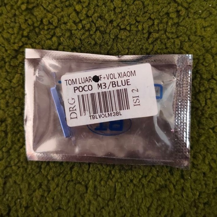 TOMBOL LUAR ON/OFF VOLUME POCCO M3/BLUE ( BARU )