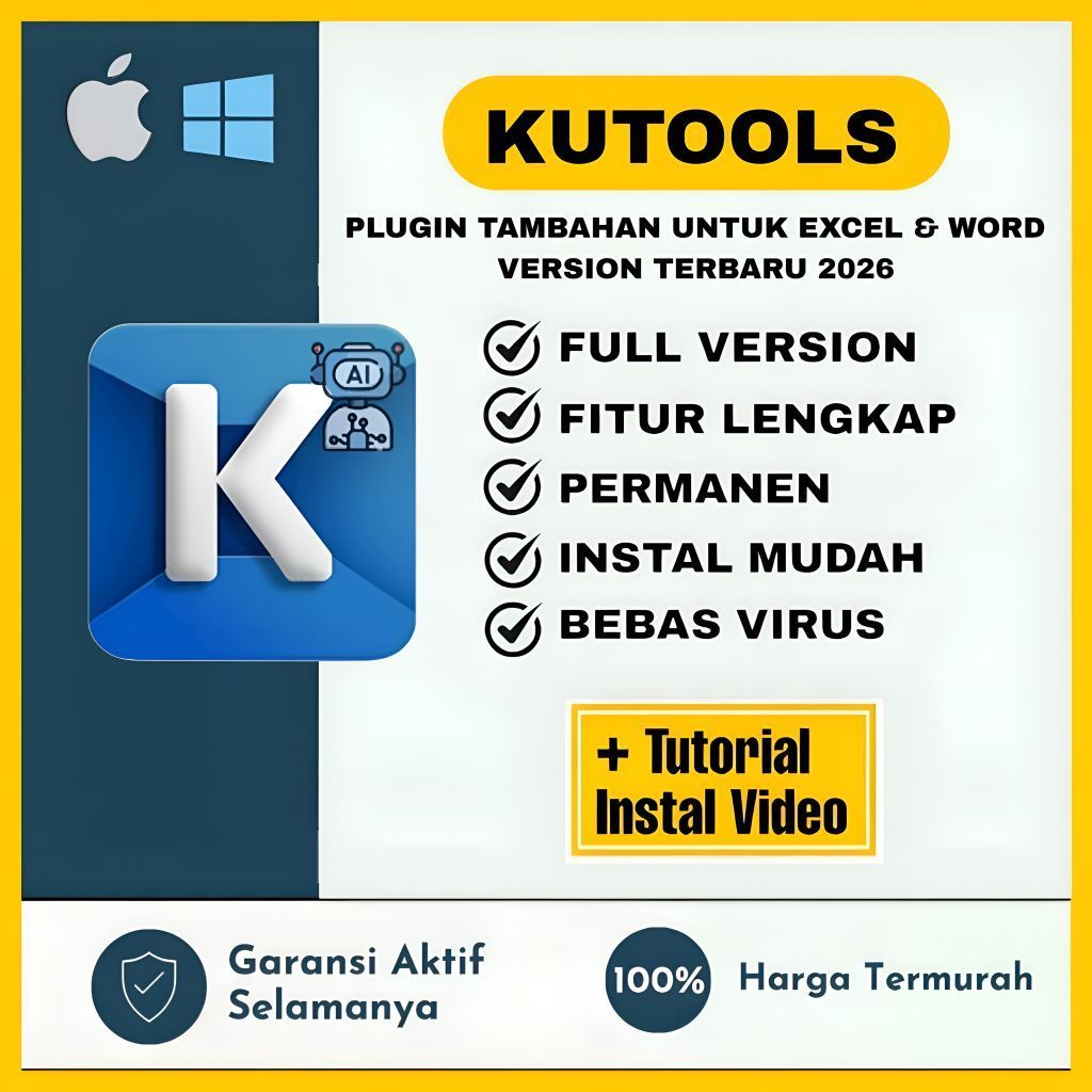 Kutools 2026 For Word / Excel / Outlook Full Version Lifetime Permanen Windows