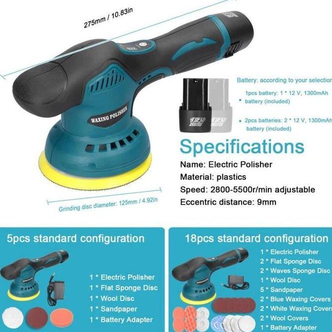 Mesin Poles Mobil Mesin Poles Mobil Mesin Polisher Cordless Polisher Machine Polisher 5Inch Eccentri