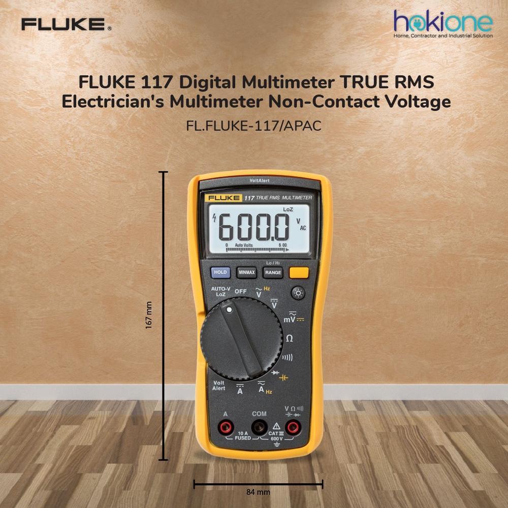 Fluke 117 Electrician'S Multimeter With Non-Contact Voltage - Fluke-117/Apac