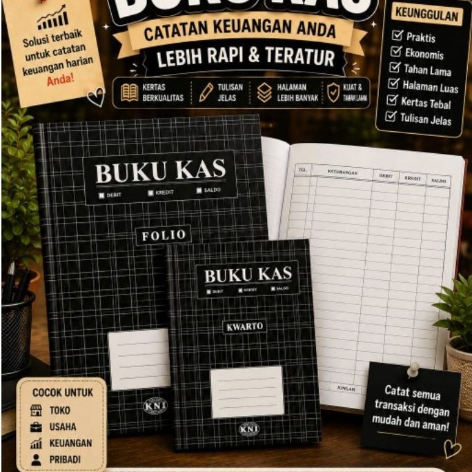 BUKU KAS /  BUKU KAS KWARTO / BUKU KAS FOLIO