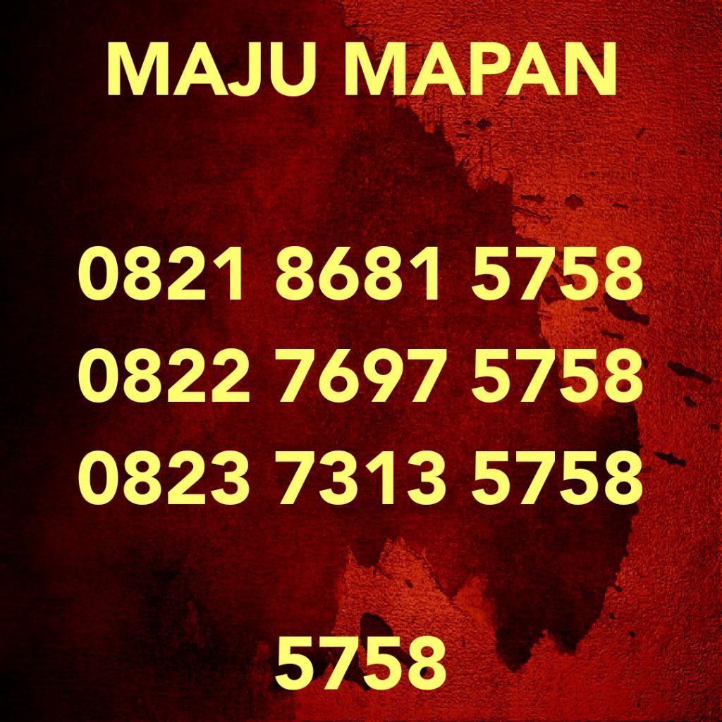 NO CANTIK TELKOMSEL SERI MAJU MAPAN 5758