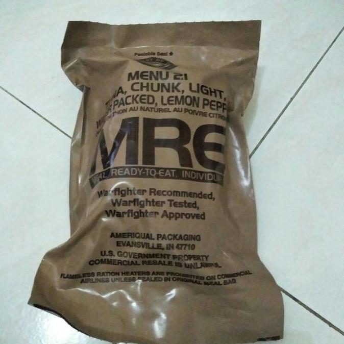 RANSUM TENTARA MRE USA AMERIKA MAKANAN SIAP SAJI SURVIVAL FOOD PENDAKI