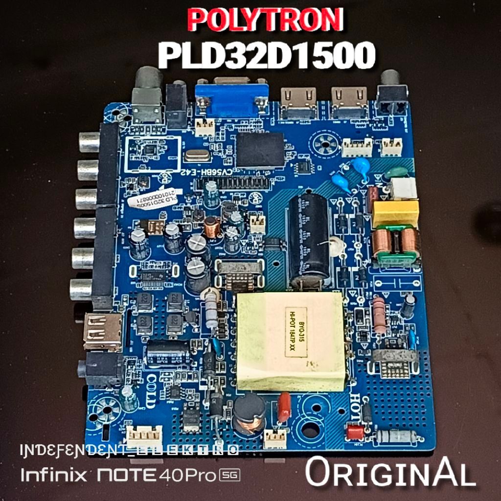 Mainboard polytron PLD32D1500  PLD 32D1500S   Mainboard Tv polytron PLD32D1500S PLD32D1500   Mesin T