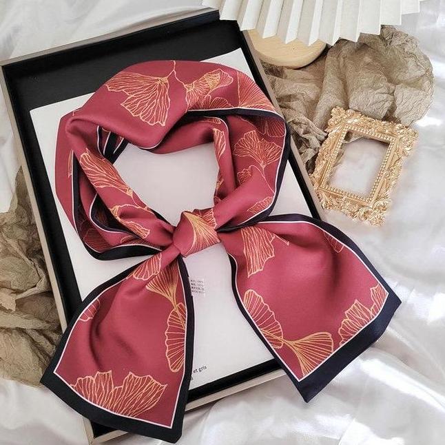 Little Angel Syal Sutra Scarf Fashion Style Lokal Ukuran 14 X 145Cm Mikasa