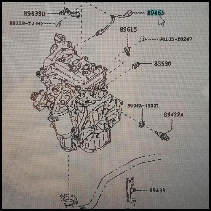 TERBARU SENSOR OKSIGEN OXYGEN 89465-BZ470 CALYA SIGRA ORIGINAL