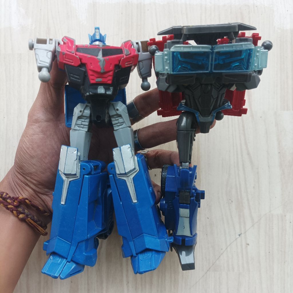Paket Original Hasbro Mix Diecast Besi Transformers Optimus Prime RID Mainan Action Figure