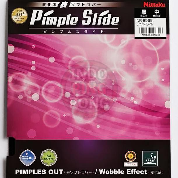 HARGA DISC - Nittaku Pimple Slide 0.5 1.5 Vertical Medium Pips Bintik Serang Semi Ultra Super Thin M
