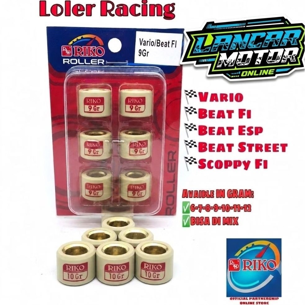 Roller RIKO Racing Set 6 pcs Vario /Beat Fi RIKO