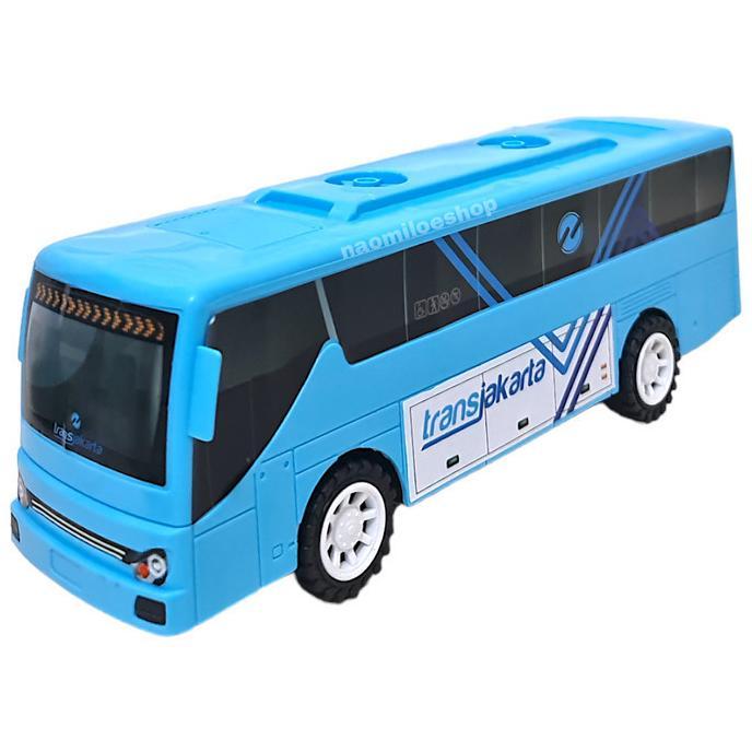 Busway trans jakarta mainan bus transjakarta besar mainan bis anak edukasi - mainan busway anak mura