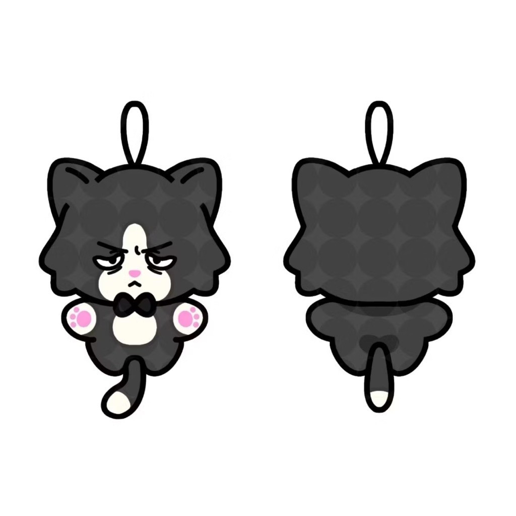 Custom mini plush doll keychain