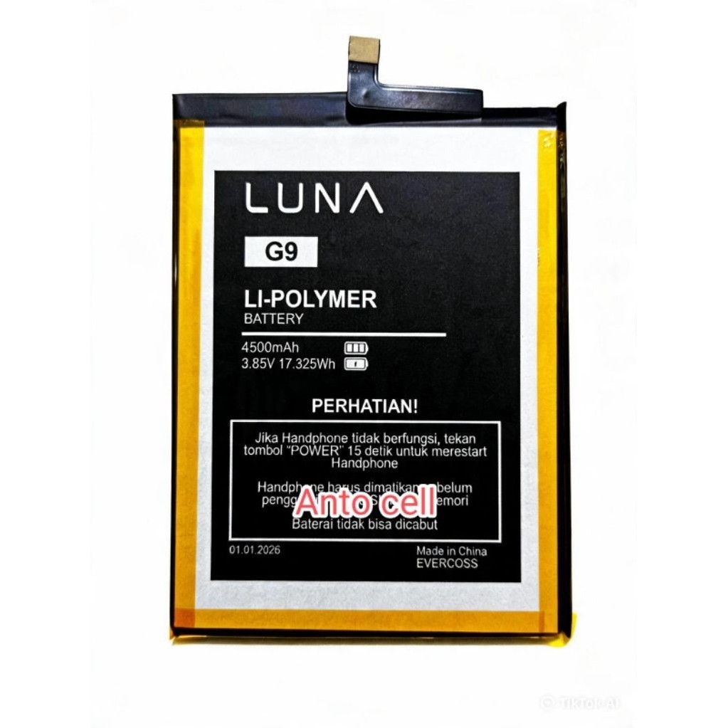 Baterai Luna G9 Luna G 9 4G LTE Ram 4/32 GB battery batre hp