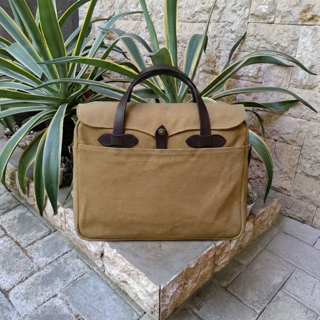 FILSON RUGGED TWILL BRIEFCASE TAN