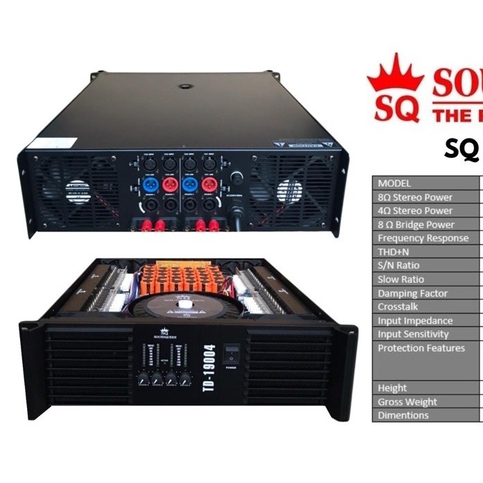 POWER SOUNDQUEEN TD 19004 PRO 4 Channel / Power Soundqueen TD 19004 Pro 4 channel / Power Soundqueen