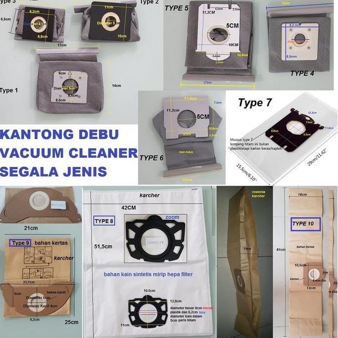 Kantong Debu Vacuum Cleaner Universal Kain Non Woven Dapat Dicuci