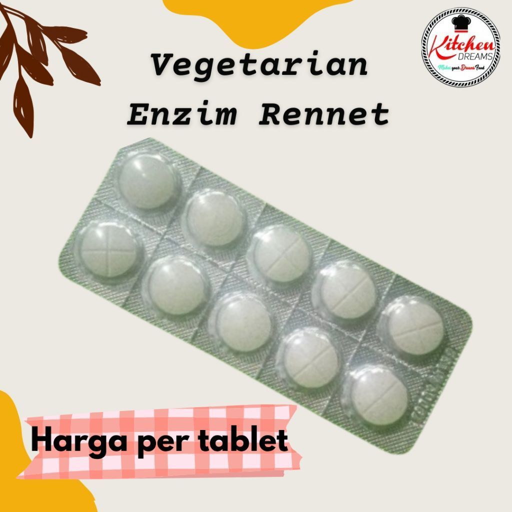 Vegetarian Enzim Rennet  1 tablet