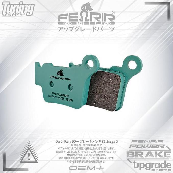 TERMURAH - Kampas Rem Belakang HUSQVARNA FC/FE 250-501 - TC/TE 65-511. KTM SX/XC-F-W 125-525 - Fenri