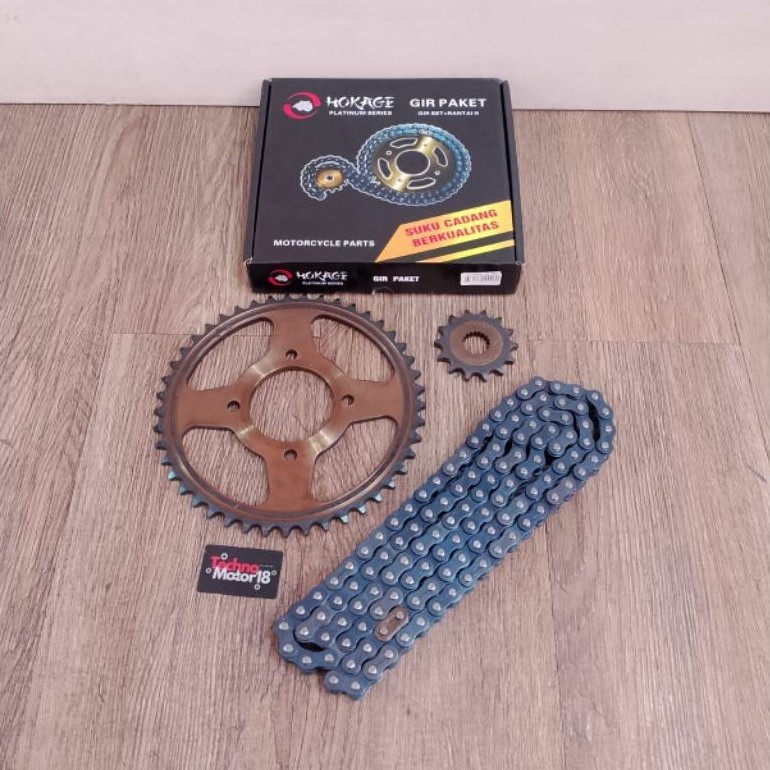 Gear Gir Set Paket  14T-45T Thunder 125 Baja Sepuhan  HOKAGE