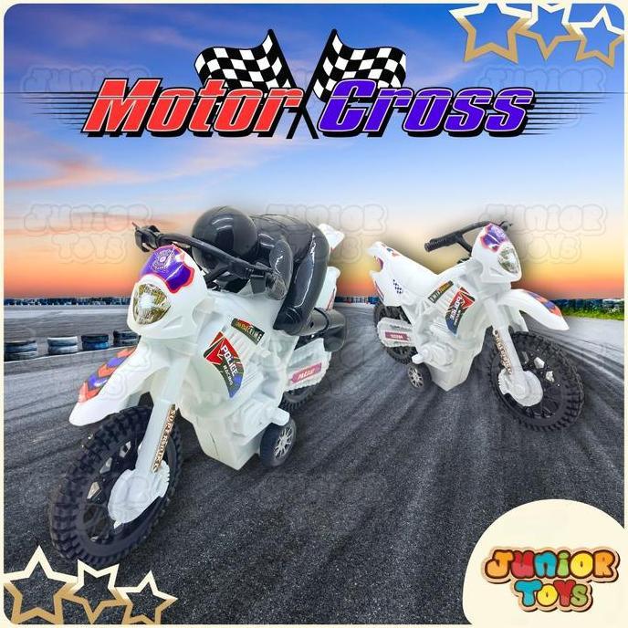 Motor Motoran Anak Mainan Motor Cross Ukuran Besar Motor-Motoran Cross