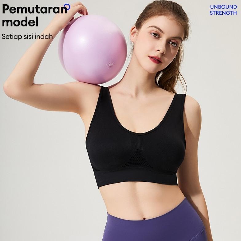 TERMURAH Bra Olahraga Wanita Jaring Bernapas Anti Getaran untuk Olahraga Harian S6