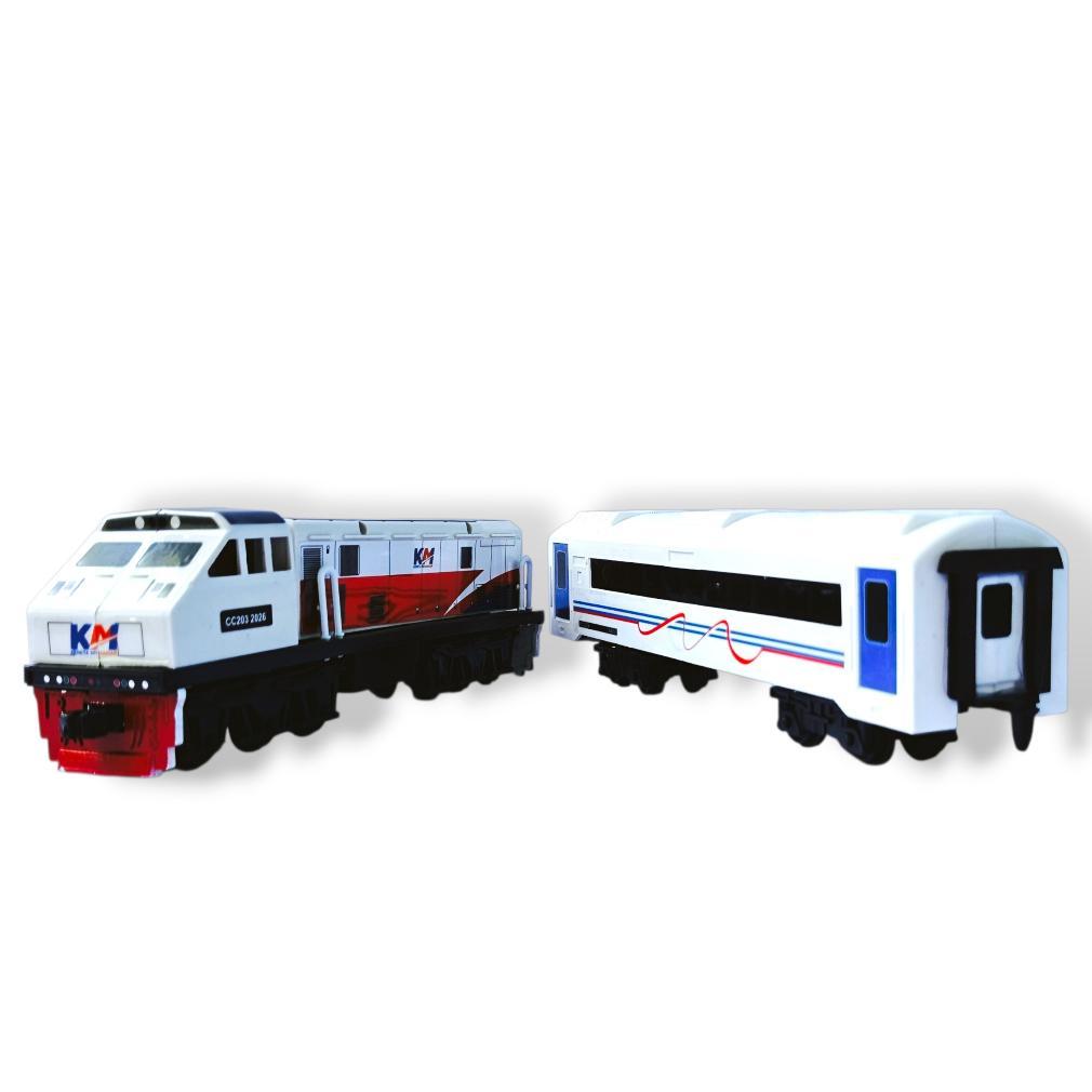 [SH] Mainan Kereta Api Miniatur Lokomotif  Gerbong  CC203-KM01