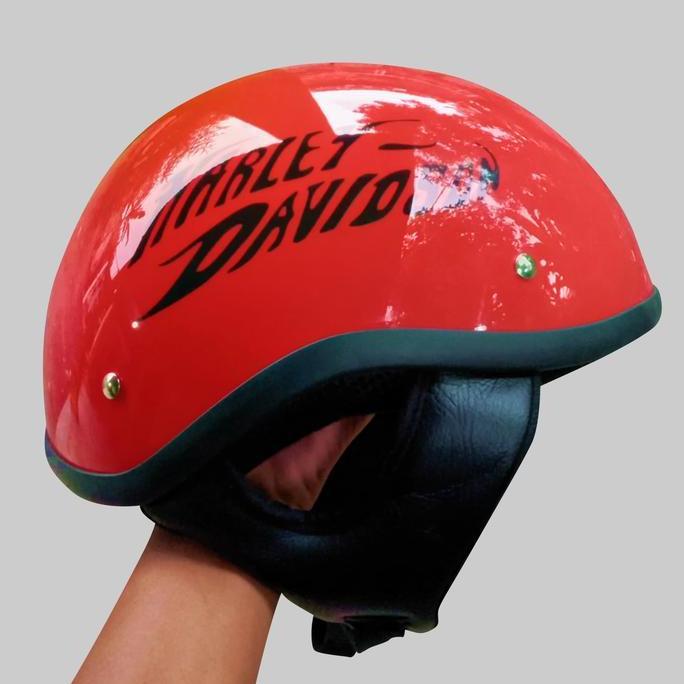 Helm Harley Davidson Cooper Replika Motorcycle custom