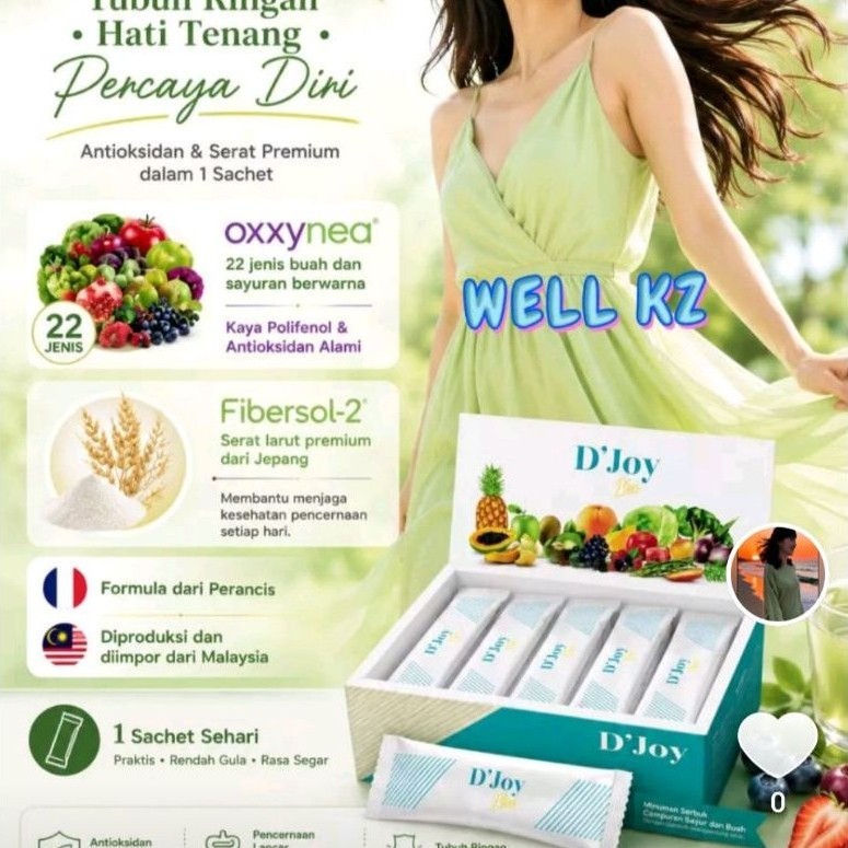 Mplan fiber djoyfiber djoy plus original 100% 30 sachets