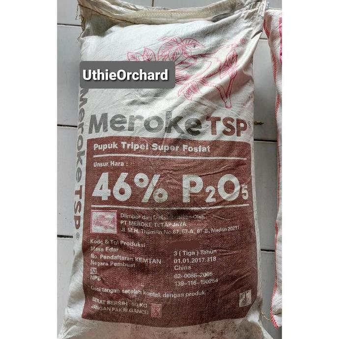 Promo Meroke TSP (MerokeTSP) Pupuk Tripel Super Fosfat Kemasan Repack 1 kg Diskon