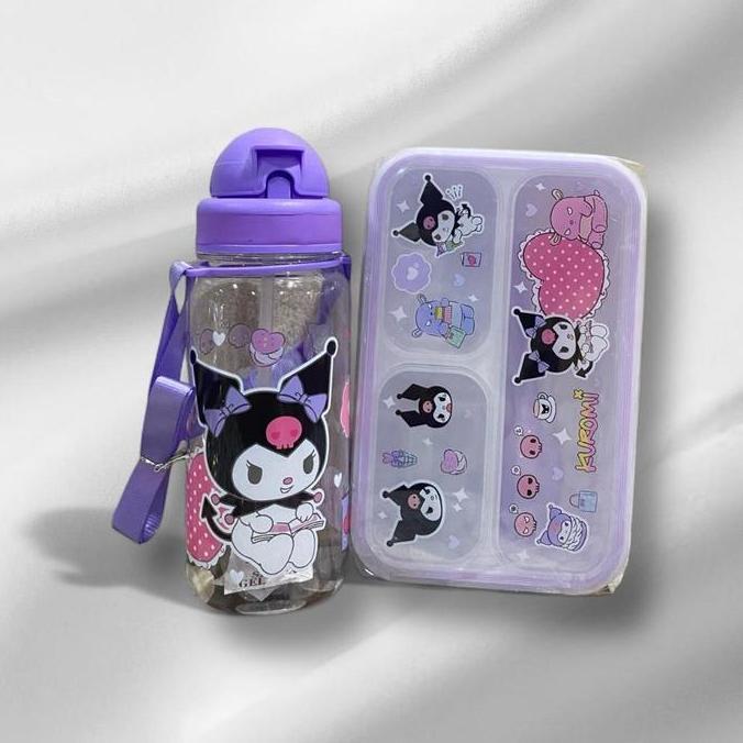 Abayazaa99 - Kotak Makan/Lunch Box Set Makan Karakter Animals BPA FREE 3675/2361/2368