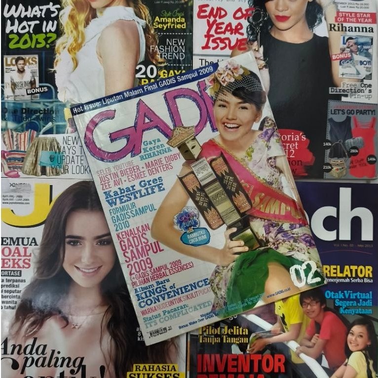 MAJALAH GADIS MAGAZINE/MAJALAH JOY MAGAZINE/MAJALAH I TECH MAGAZINE/MAJALAH LOOKS MAGAZINE/ CAMPUR J