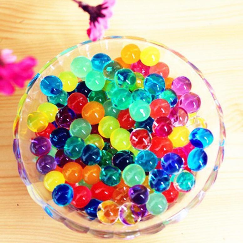 GROSIR Mutiara rendaman isi 20 pc  mainan water beads hydrogel crystal ball waterbeads
