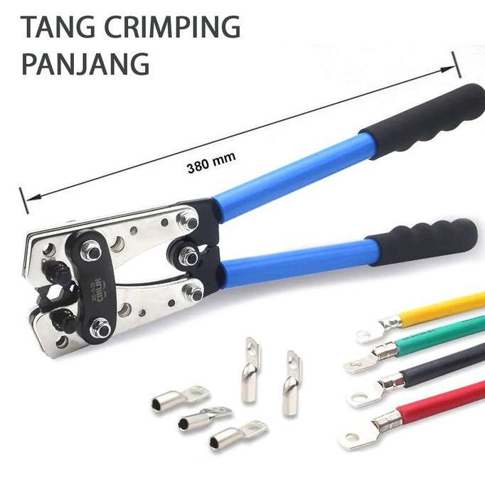 CHIYAQU Tang Skun Crimping Crimper Taff Pengupas Pemotong Kabel Panjang Besar