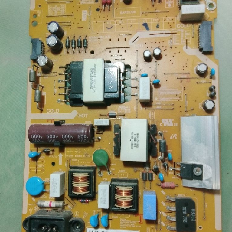 POWER SUPLAY/ MODUL TV SAMSUNG LED UA43J5100AK ( LAYAR RETAK )