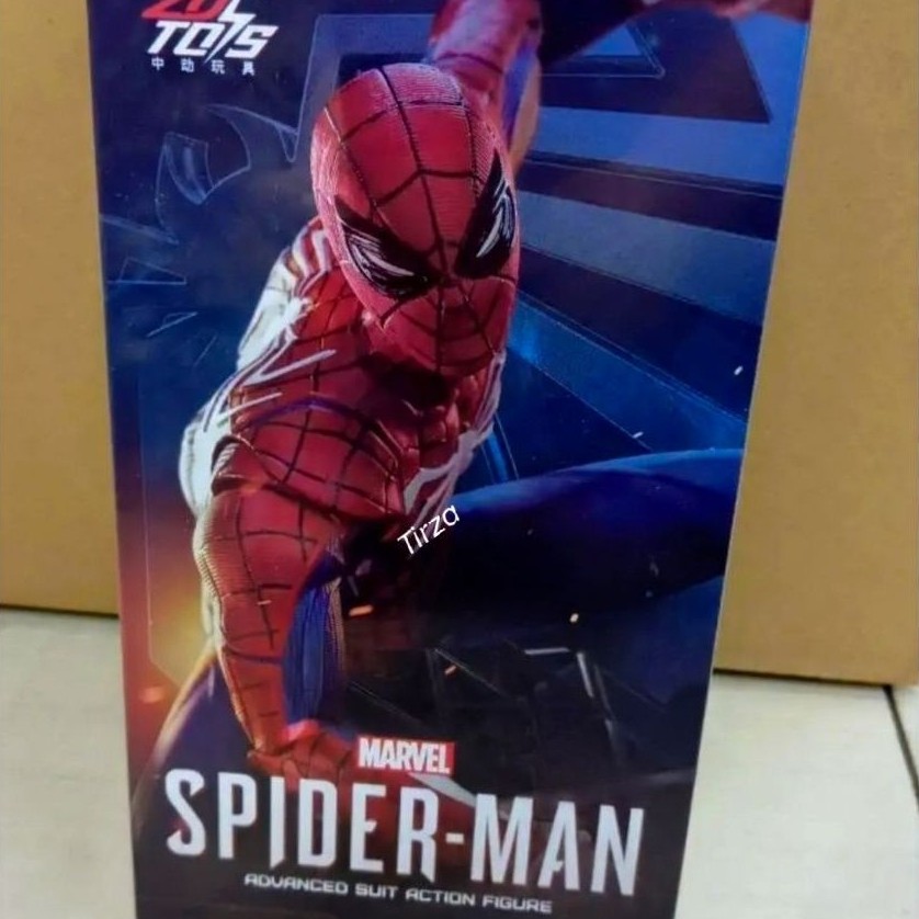 ZD Toys SpiderMan Advanced Suit Peter Parker PS4 Original Action Figure